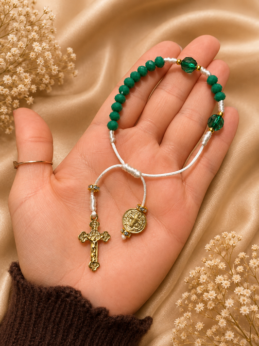 Pulseira São Bento | Cristal Verde