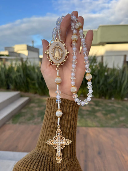 Terço de Noiva Cristal