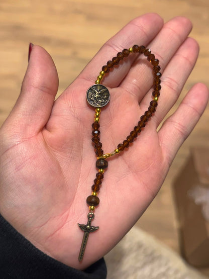 Pulseira São Miguel Arcanjo | Cristal Âmbar